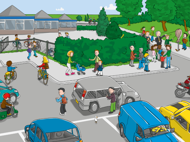 verkeersplaat schoolomgeving - de onthulling