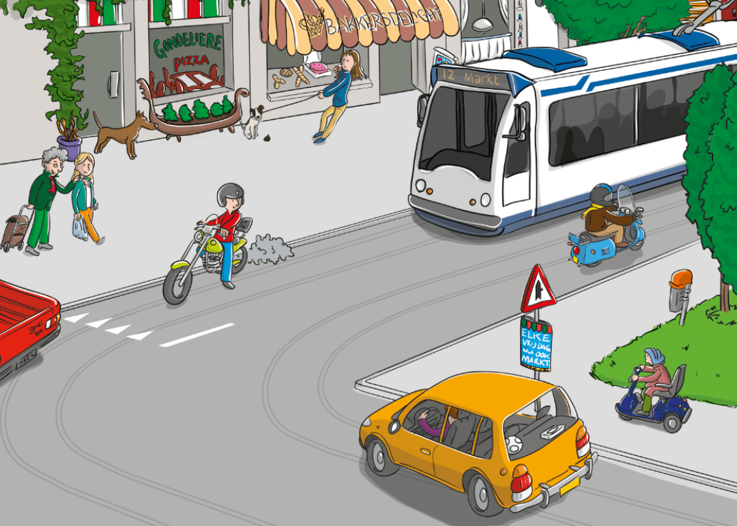 openbaar vervoer verkeersplaat
