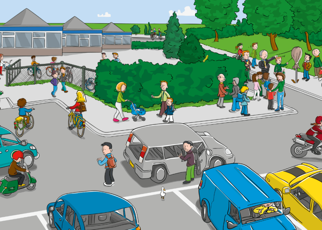 verkeersplaat schoolomgeving - de onthulling