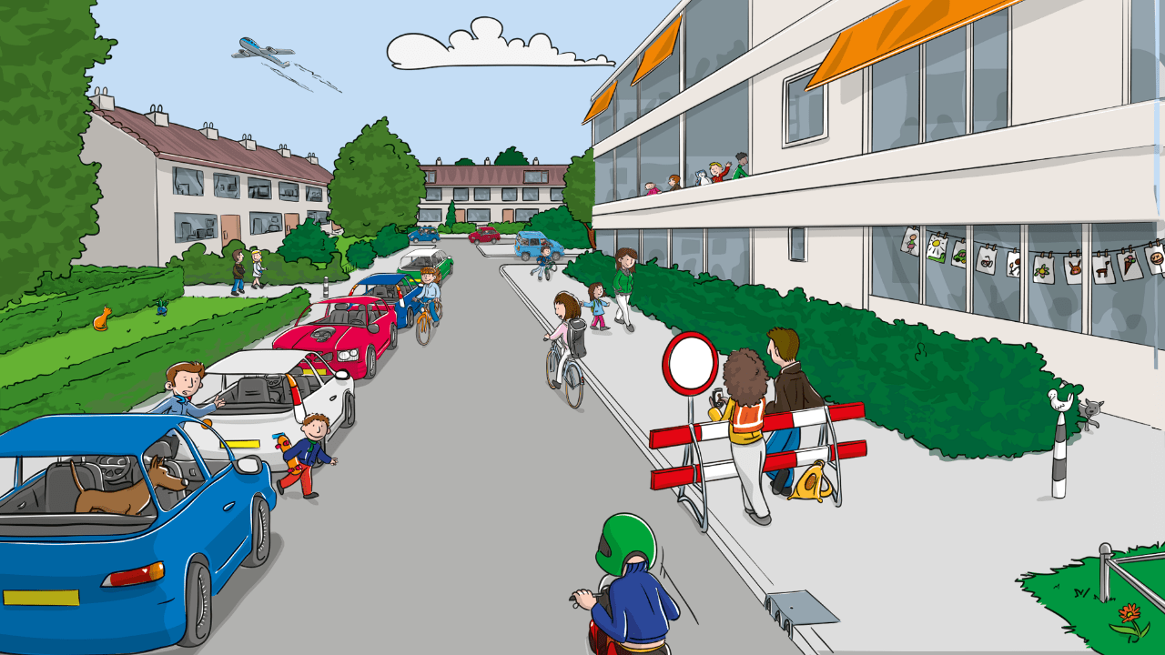 Verkeersplaat schoolomgeving - een betere straat